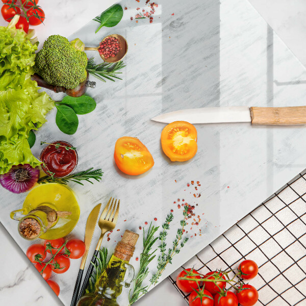 Tábua para cozinha Vegetais e especiarias