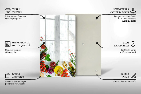 Tábua para cozinha Vegetais e especiarias