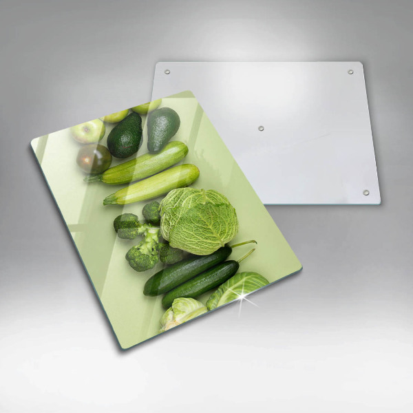 Tábua de corte para frutas e vegetais verde
