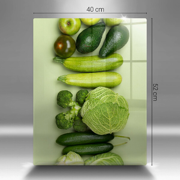 Tábua corte Frutas e vegetais verdes