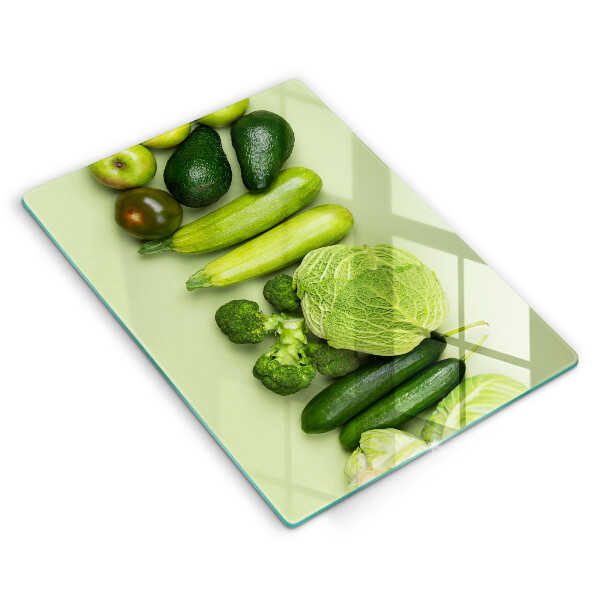 Tábua de corte para frutas e vegetais verde
