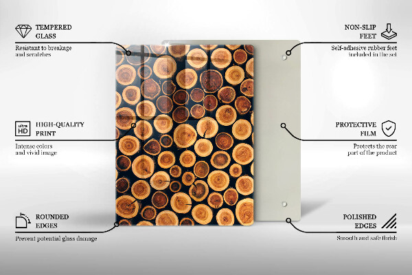 Tábua cozinha Padrão de folha Boho