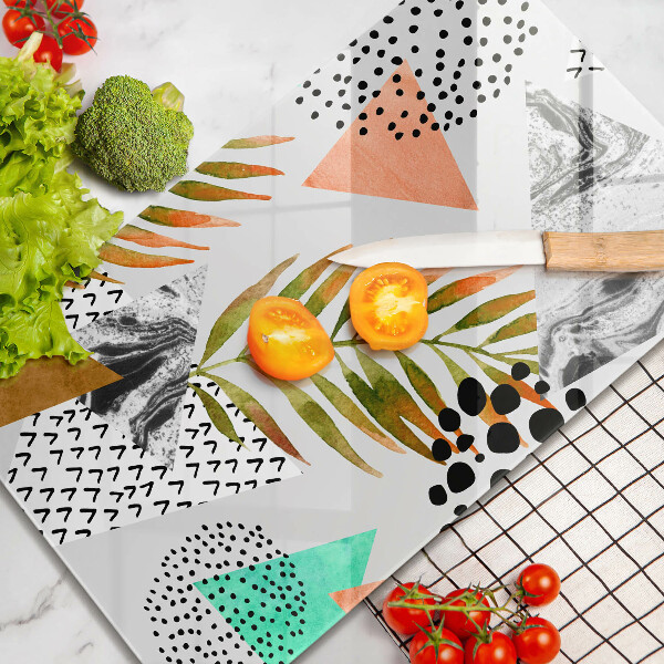 Tábua cozinha Padrão de folha Boho
