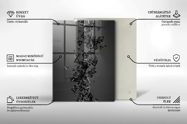 Tábua para cozinha Quadrados de pixels coloridos