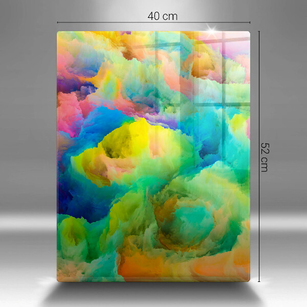 Tábua de cortar alimentos Abstração colorida