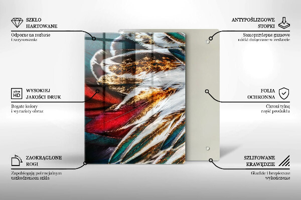 Tábua de cortar alimentos Abstração colorida