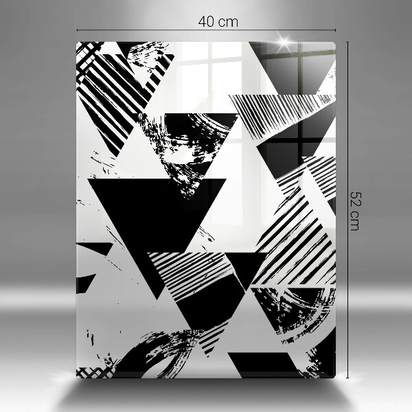 Tábua de cortar alimentos Triângulos geométricos