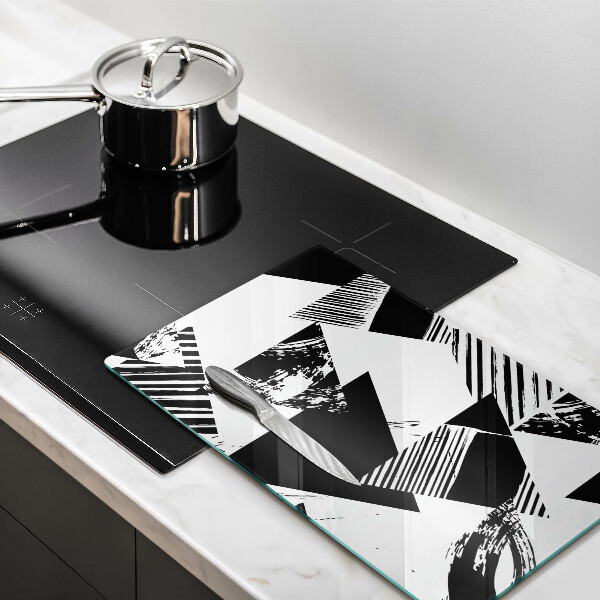 Tábua de cortar alimentos Triângulos geométricos