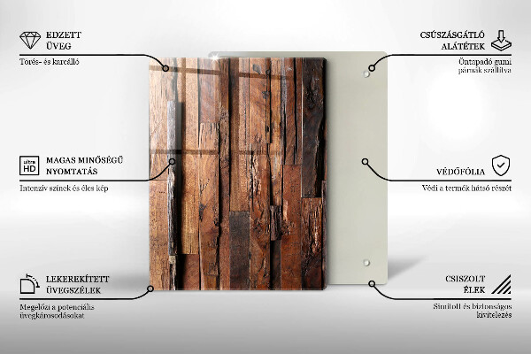 Tábua de cortar alimentos Triângulos geométricos