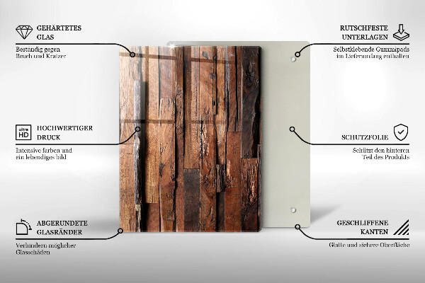 Tábua de cortar alimentos Triângulos geométricos