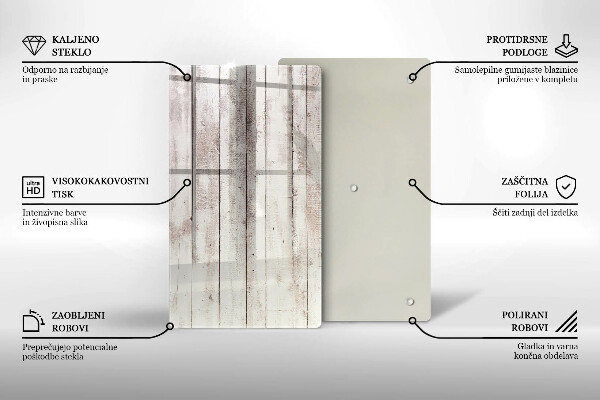 Tábua de corte de vidro Tábuas de madeira velhas