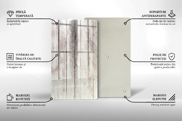 Tábua de corte de vidro Tábuas de madeira velhas