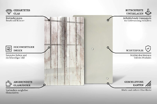 Tábua de corte de vidro Tábuas de madeira velhas