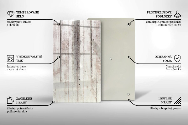 Tábua de corte de vidro Tábuas de madeira velhas