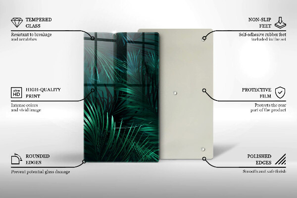 Tábua para cozinha Folhas selvagens da selva