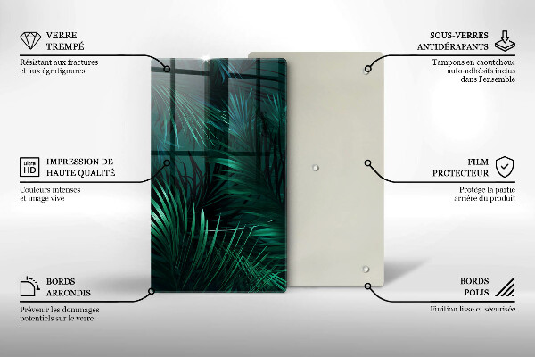 Tábua para cozinha Folhas selvagens da selva