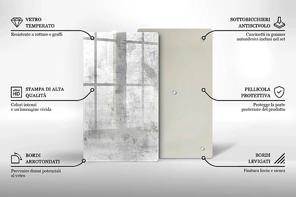 Tábua de cozinha com textura de concreto