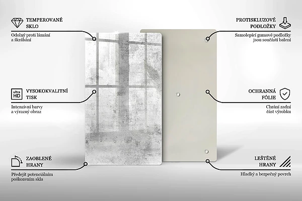 Tábua de cozinha com textura de concreto