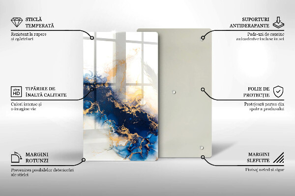 Tábua para corte Abstração com azul