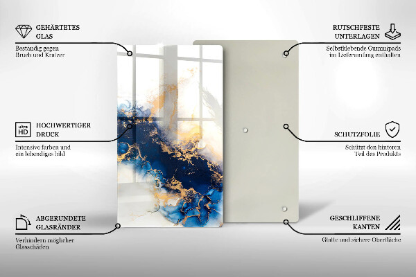 Tábua para corte Abstração com azul