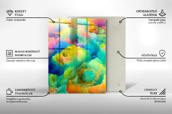 Tábua corte Folhas decorativas com ouro