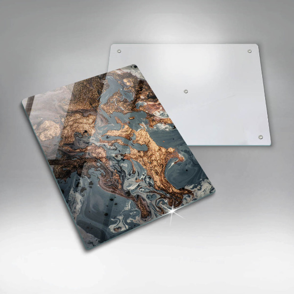 Tábua de corte Pedra decorativa com ouro