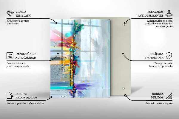 Tábua de corte Pedra decorativa com ouro
