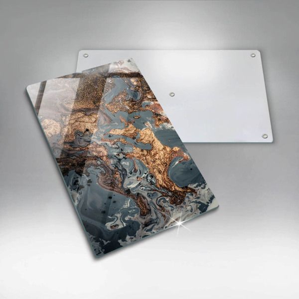 Tábua de corte Pedra decorativa com ouro