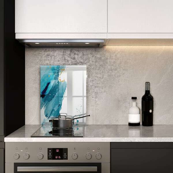 Tábua de cortar de vidro Manchas azuis