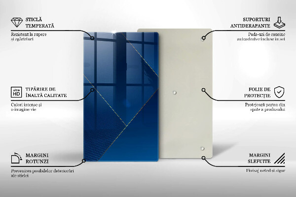 Tábua de cortar de vidro Fundo moderno