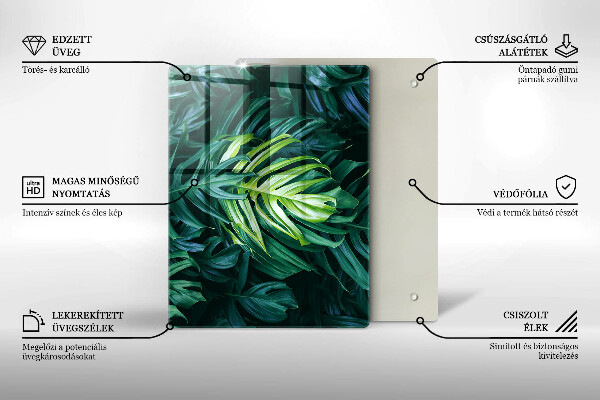Tábua de cortar de vidro Fundo moderno