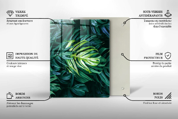 Tábua de cortar de vidro Fundo moderno