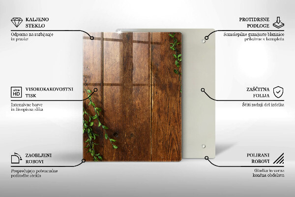 Tábua de vidro Ouro abstrato