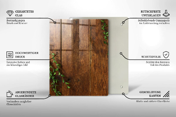 Tábua de vidro Ouro abstrato