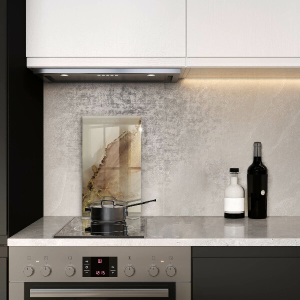 Tábua de vidro Ouro abstrato