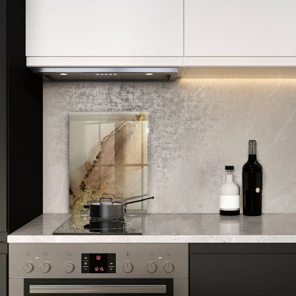 Tábua de vidro Ouro abstrato