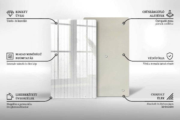 Tábua de corte com design de quadros de luz modernos