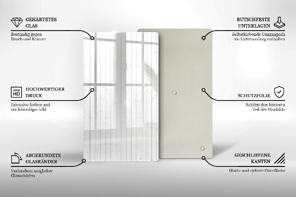 Tábua de corte com design de quadros de luz modernos