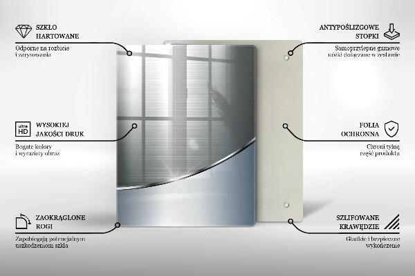 Tábua de corte com design de quadros de luz modernos