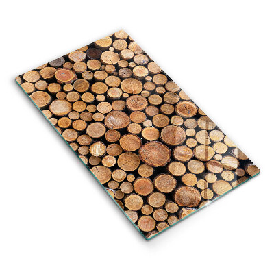 Tábua de vidro Troncos de árvores