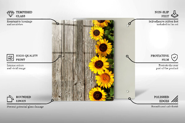 Tábua de vidro Troncos de árvores