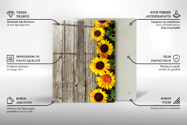 Tábua de vidro Troncos de árvores