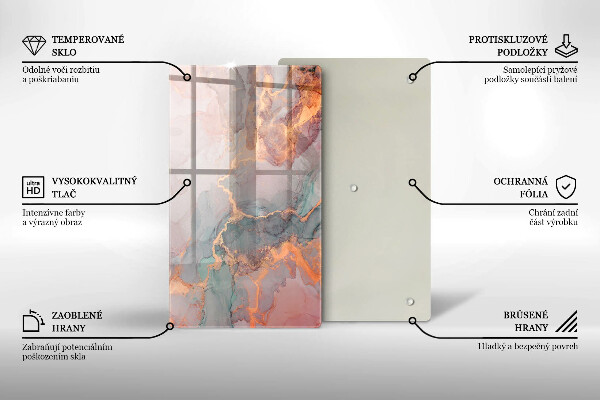 Tábua para cozinha Mármore com ouro