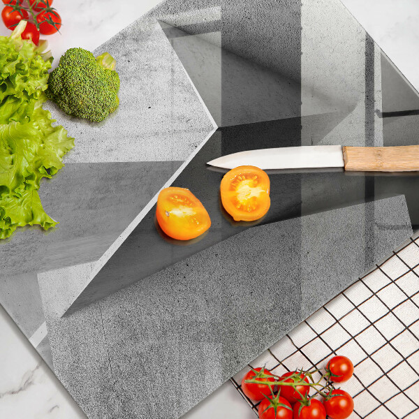 Tábua de cortar de vidro Abstração concreta