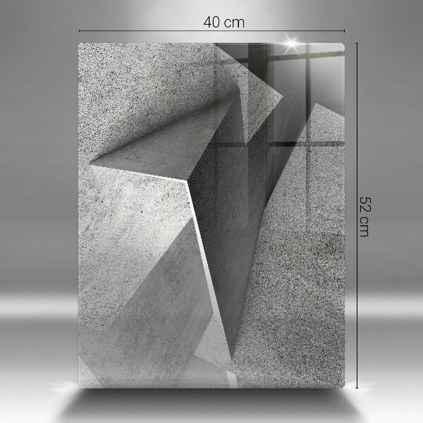 Tábua de cortar de vidro Abstração concreta