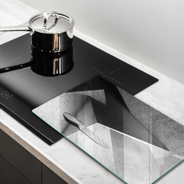 Tábua de cortar de vidro Abstração concreta