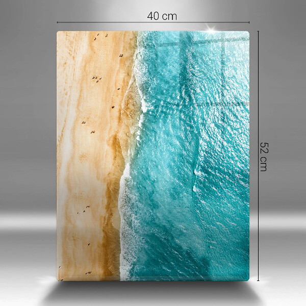 Tábua de cortar alimentos A praia e o mar