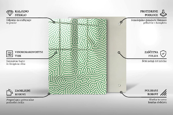 Tábua de cortar de vidro Bambus da natureza