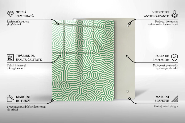 Tábua de cortar de vidro Bambus da natureza