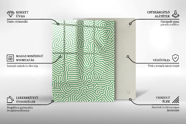 Tábua de cortar de vidro Bambus da natureza